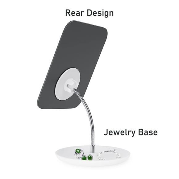 Table Vanity Mirror with Stand - Makeup Mirror - Adjustable Flexible Gooseneck - Picture 2 of 7